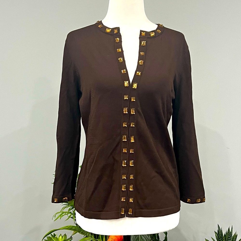 Jones New York Signature Button Up - Picture 2 of 10